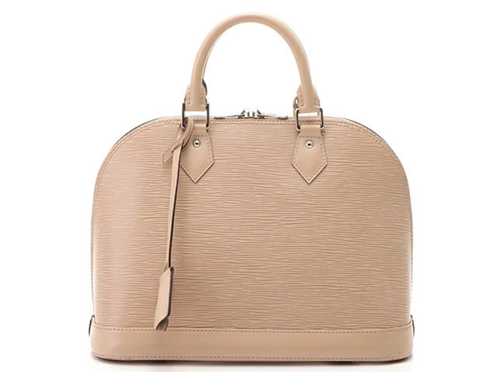 LOUIS VUITTON Alma Bag Epi Leather Dune Brown